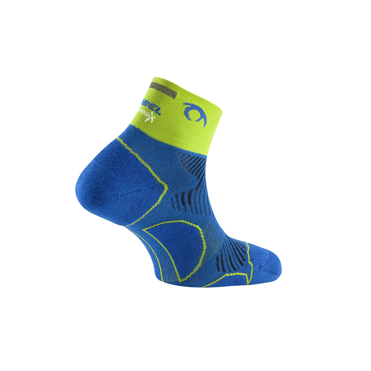 Calza Running Lurbel Distance Three - Blu/Verde