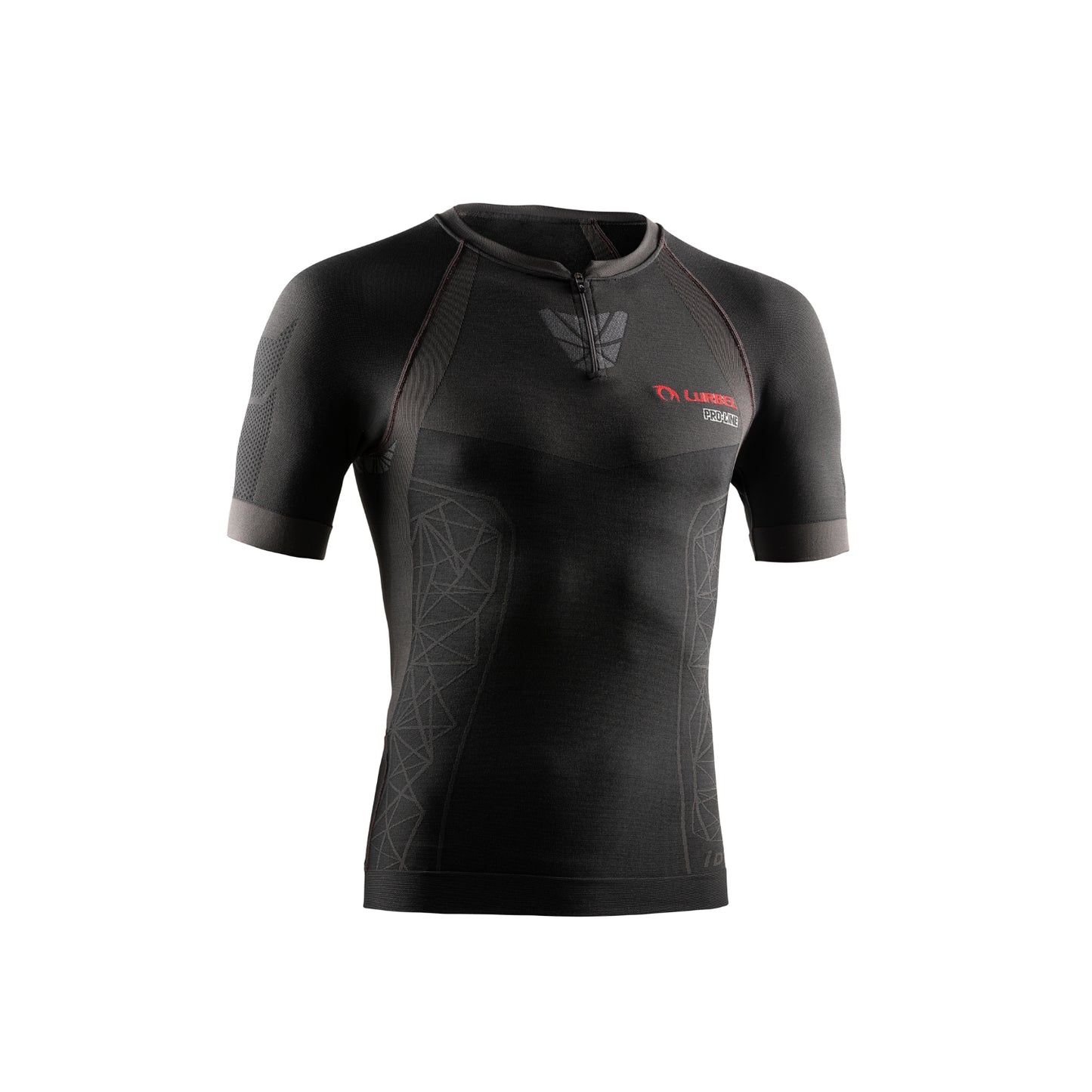 Tifon Pro short sleeves - dark grey/red