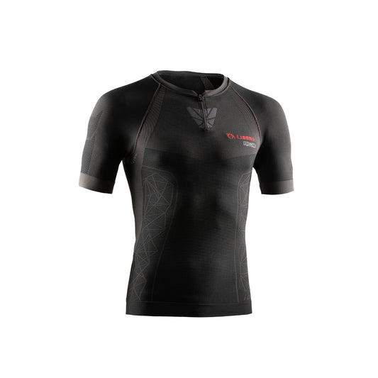 Tifon Pro short sleeves - dark grey/red