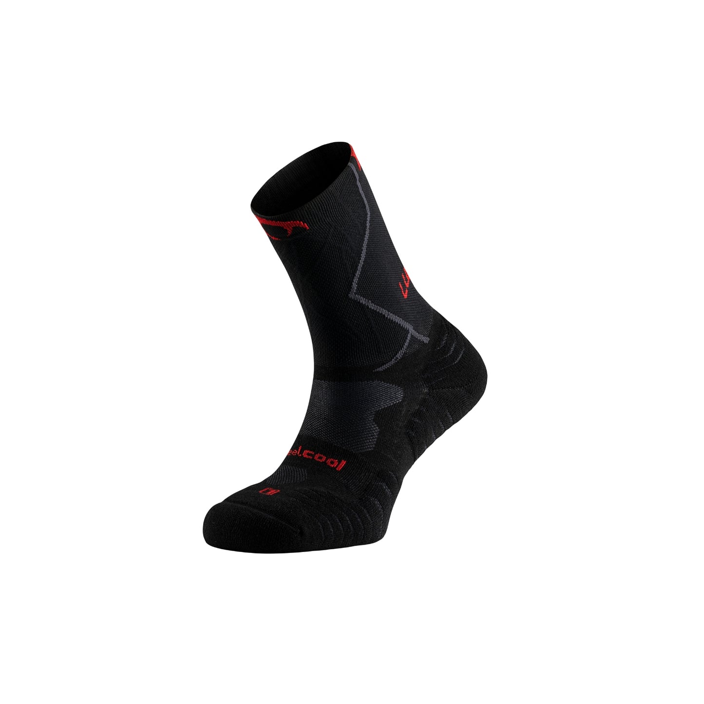 Traction Pro five compression - black/red
