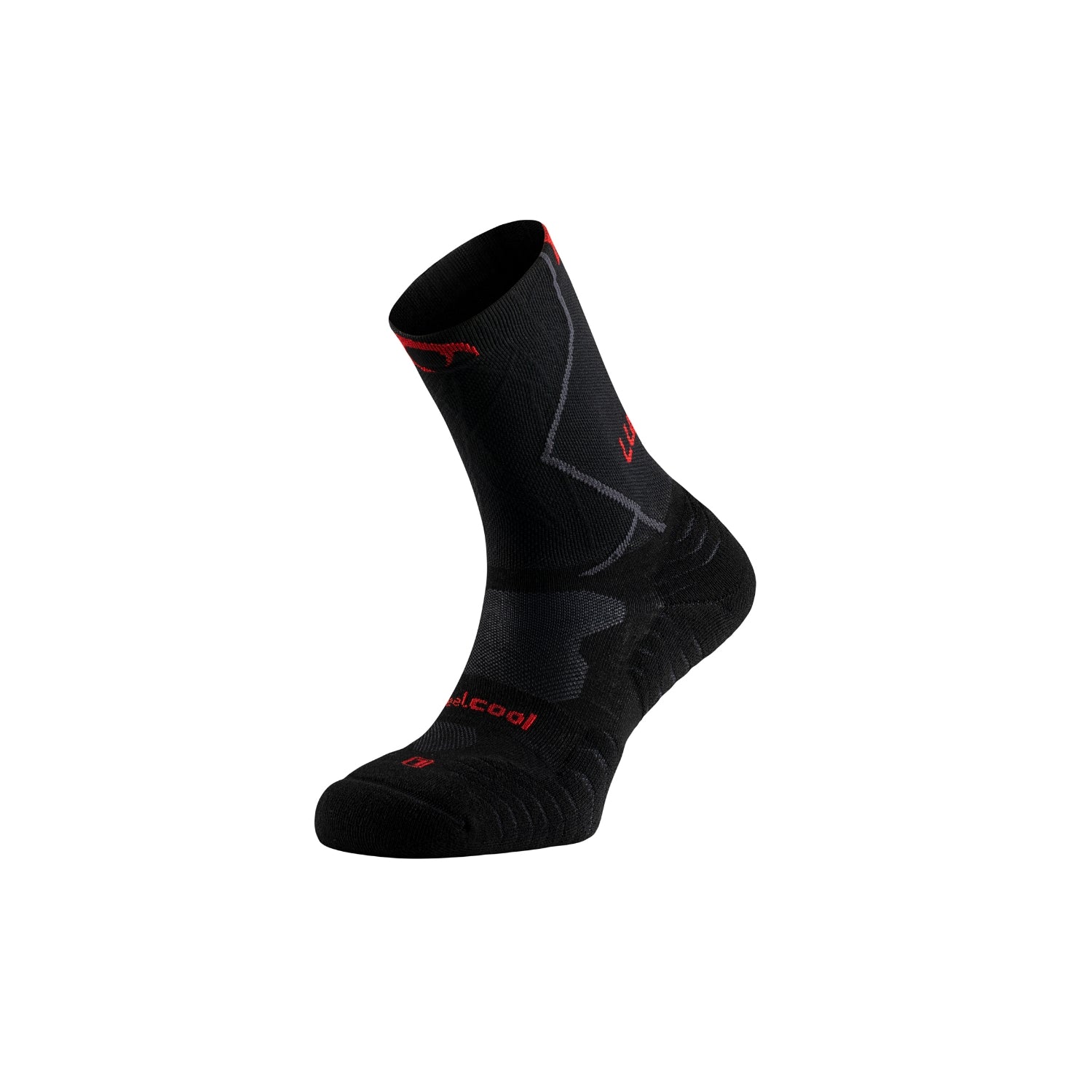 Traction Pro five compression - black/red