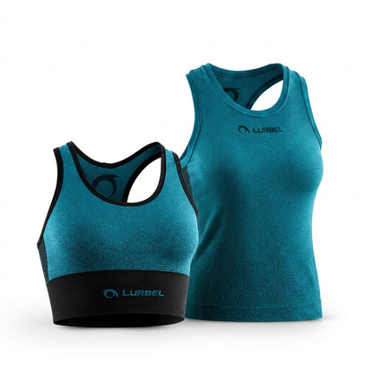 Kit Venus Lurbel - Reggiseno Sportivo + Canotta Tecnica Donna