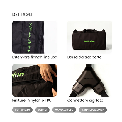 HIGHFLY PRO MAX - Pantaloni Pressoterapia Professionale