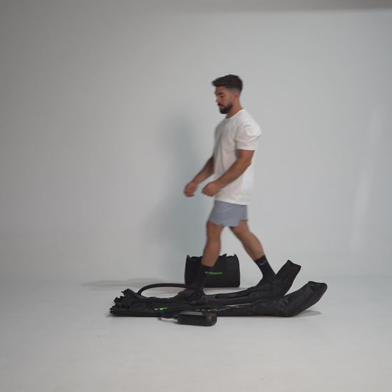 Highfly Pro Max in uso durante una sessione di pressoterapia
