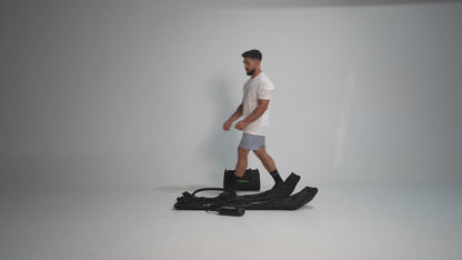 Highfly Pro Max in uso durante una sessione di pressoterapia