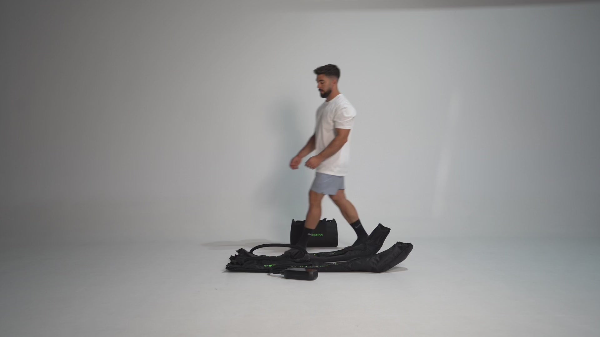 Highfly Pro Max in uso durante una sessione di pressoterapia